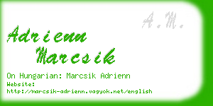 adrienn marcsik business card